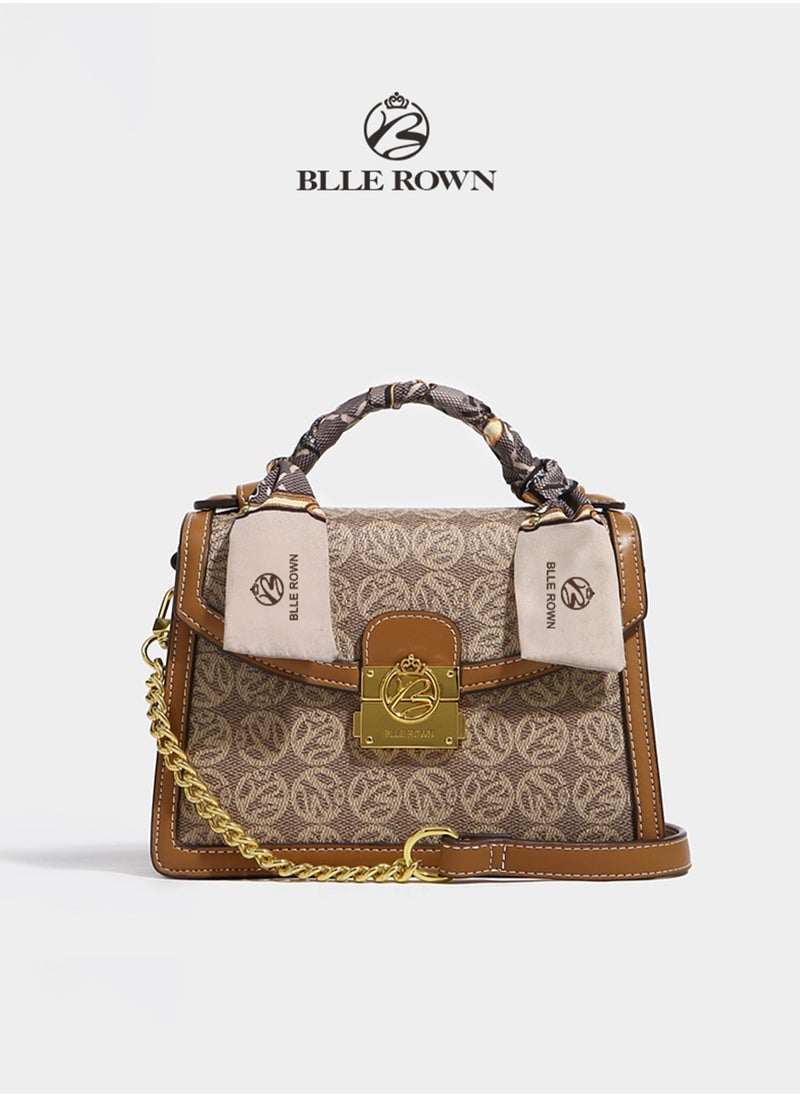 Women's Luxury Handbag Elegant Top Handle Satchel Bag with Ribbon For Decoration Stylish Shoulder Bag Crossbody Bag For Ladies,Ideal Gift for Women,Perfect For Casual & Formal Outfits