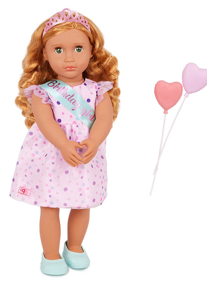 Fashionable 18-inch Girl Doll with Frilly Party Dress & Shoes, Gifting Toys, Age 6+ years, Character-Esme