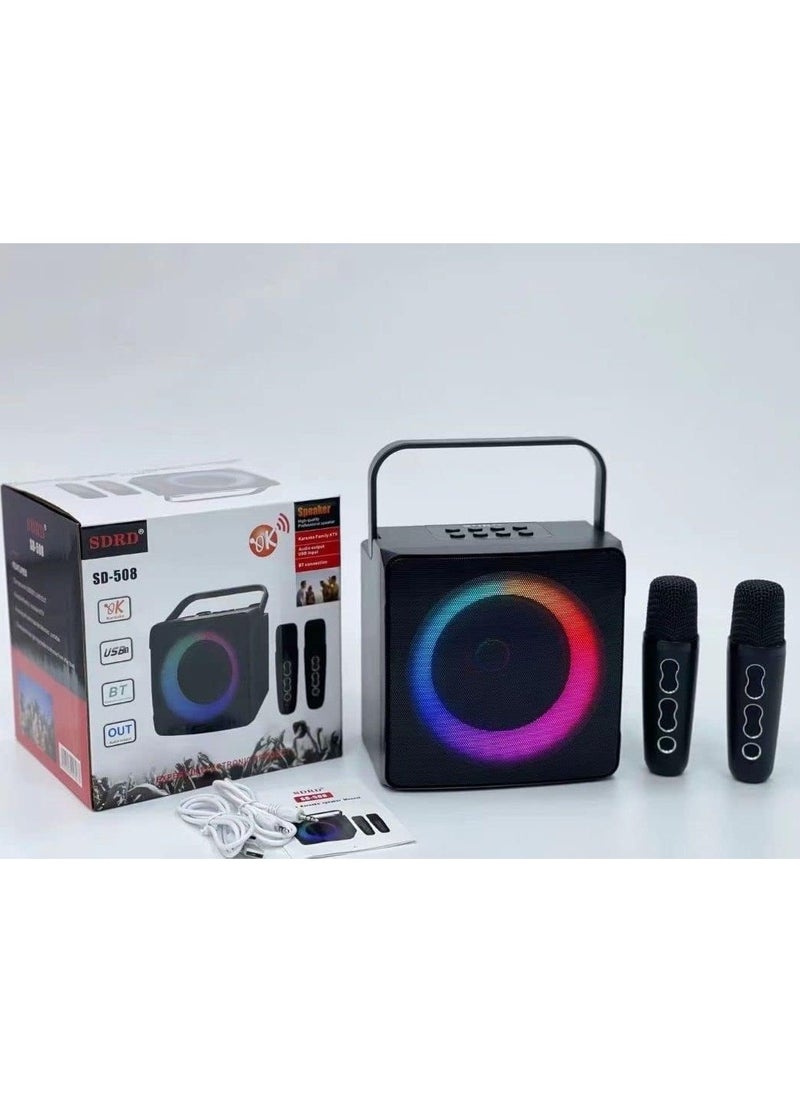 SD 508 Wireless Karaoke Speaker With Two Wireless Microphones