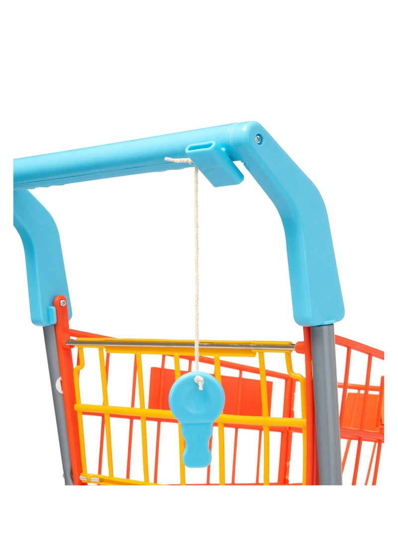 Shopping Trolley: Colourful Toy Trolley Equipped For An Exciting Shopping Trip. For Children Aged 3+