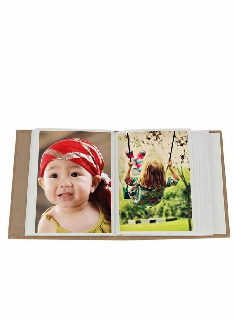 Rainbow Color Cartoon Photo Album Slip in 6 x 4 inch 100 Pockets Scrapbook Family Memories Baby Albums (Deer) Photo Album 4x6 Baby Baby Journal Photo Album