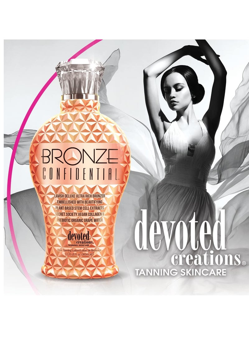 Devoted Creations Bronze Confidential - Lavish Deluxe Ultra Rich Bronzer Dark Tanning Lotion 12.25 oz.