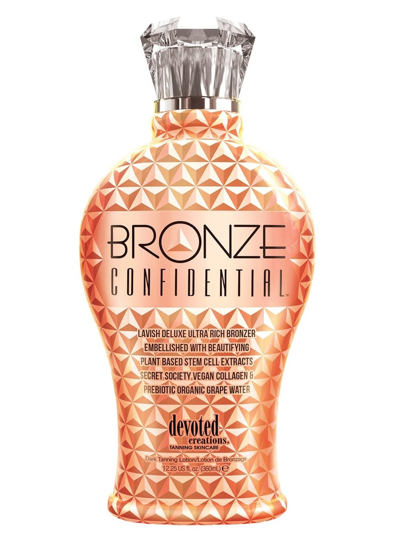 Devoted Creations Bronze Confidential - Lavish Deluxe Ultra Rich Bronzer Dark Tanning Lotion 12.25 oz.