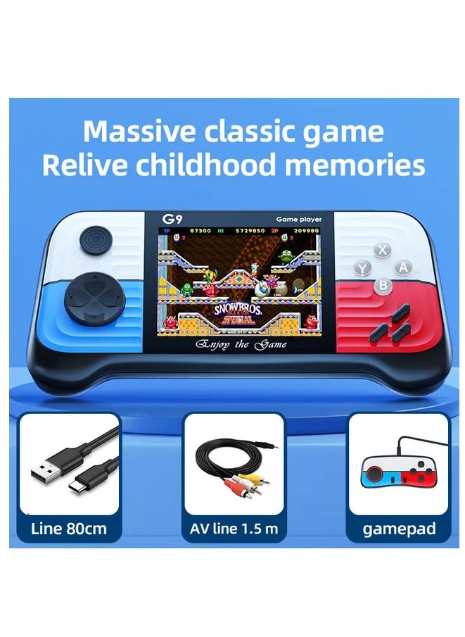 G9 Handheld Game Console, 3inch Screen, 666 Games, Mini Ultra-Thin Portable Game Machine, Joystick Retro Nostalgic Game Controller(Single Player)