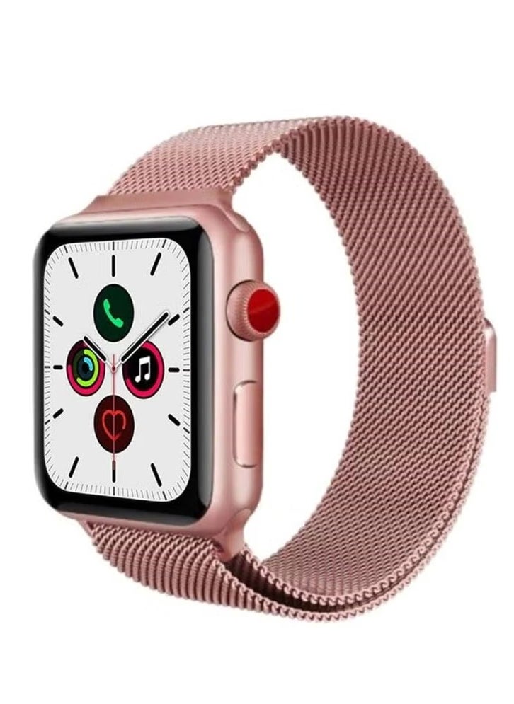 Replacement Strap Watchband For Apple Watch Series 7 41mm / 6 / SE / 5 / 4 40mm / 3 / 2 / 1 38mm Pink