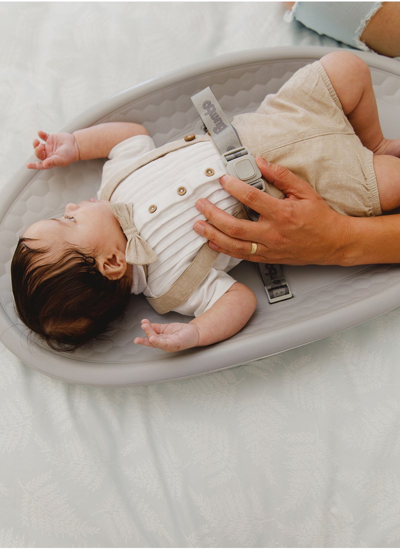 Max Changing Pad Stowable 2-Point Harness With Accessory Hanger, 0 - 18 Months, Cool Grey