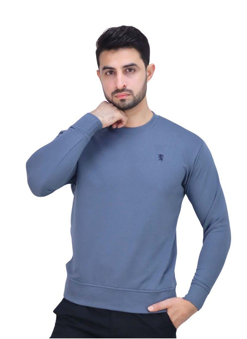 Men’s Cotton Polyester French Terry Crew Neck Sweatshirt