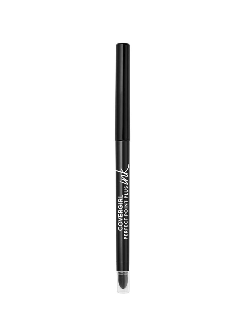 COVERGIRL Perfect Point Plus Ink Gel Eye Pencil, Pigmented, Long-Wearing, Vegan Formula, Matte Jet Black 275, 0.01oz