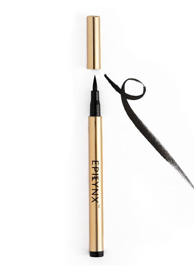 Long Lasting Waterproof Liquid Eyeliner with Precision Tip | Gluten and Allergen Free, Vegan Eyeliner Pencil |2mL| Black by Dr. Liia