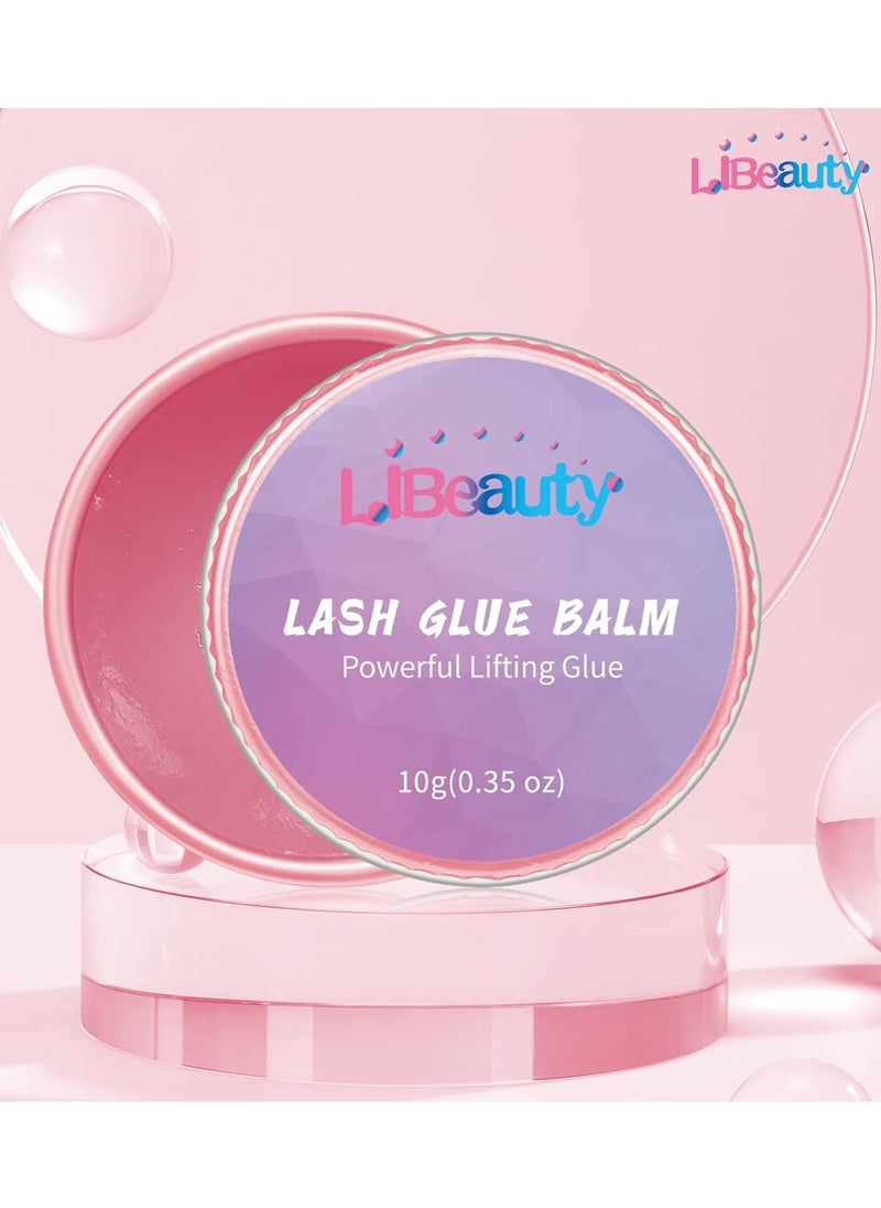Libeauty Lash Lift Glue Balm Lash Lift Adhesive Strong Sticky Fruit Flavor Eyelash & Eyebrow Perm Glue Balm Brow Lamination Gel