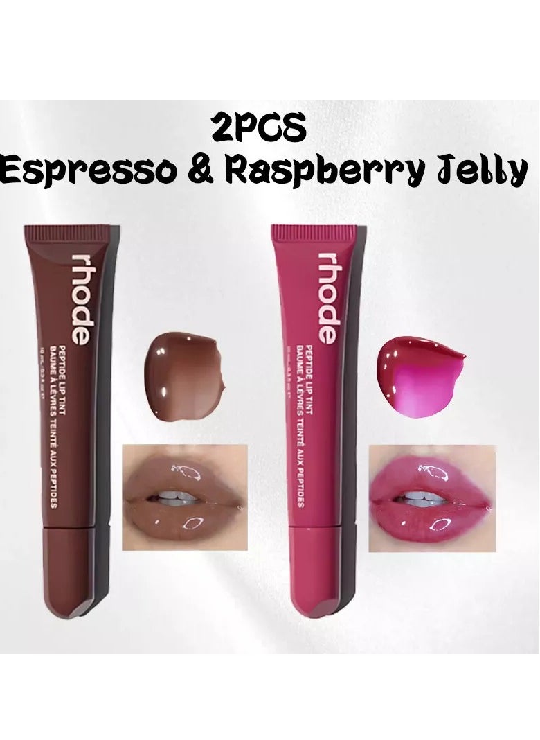 All Two shades together ,Skin Peptide Lip Tint -Raspberry Jelly and Espresso