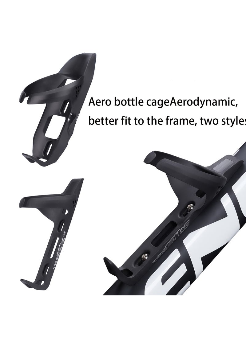 Black Ultra-Light Mountain Road Bicycle Water Bottle Cage Accessories Fiberglass Water Cup Holder Adjustable