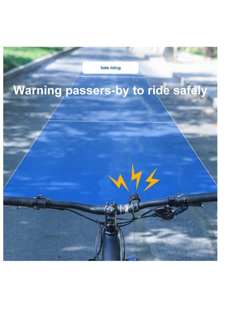 Electric Bike Bell, Usb Electric Horn, 80db Anti-Theft Alarm Loud Electric Bike Horn, with 6 Type Of Bell, USB Rechargeable Battery Bicycle Horn, for Mountain, Racing, Children'S, Road Bikes
