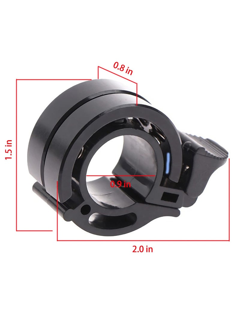 Bicycle Bell, Double Bell Aluminum Safety Bicycle Handlebar Bell with Loud Crisp and Clear Sound,Bicycle Bells for Adults or Children, Fits 22mm Handlebars[0.78inches]