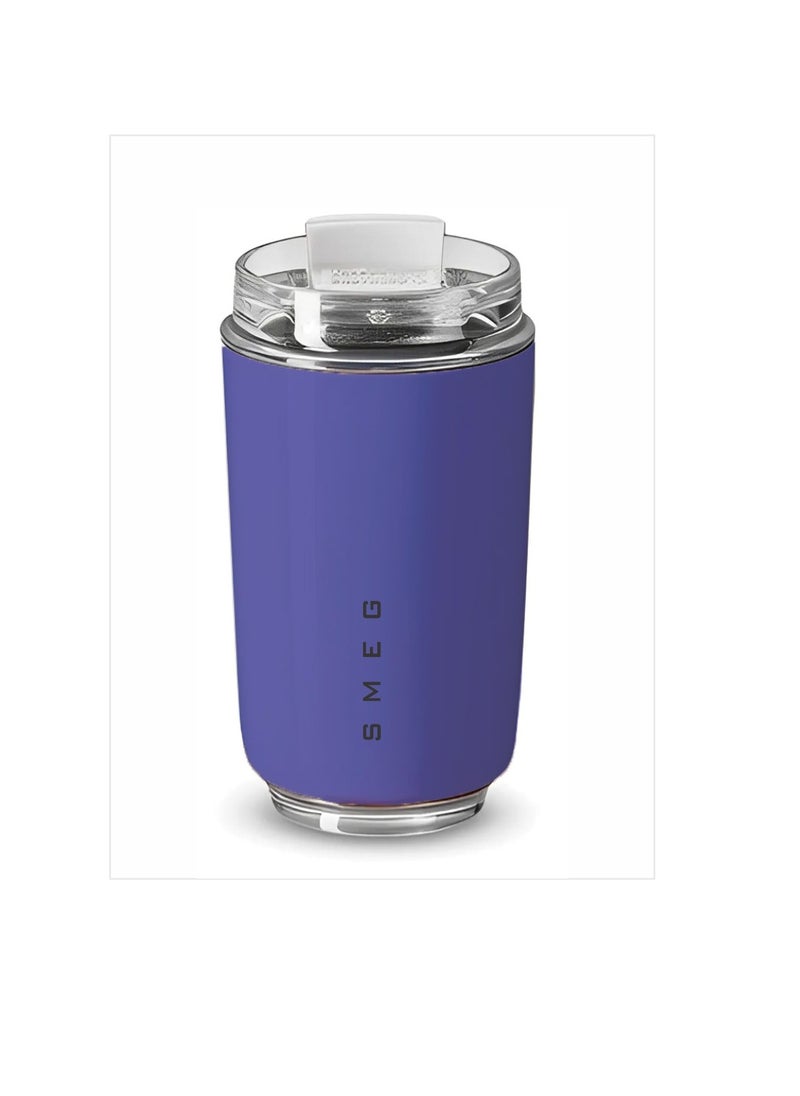 Travel Mug, Insulated Coffee Tumbler, Leak Proof Stainless Steel Thermal Reusable Coffee Cup, Lightweight And Portable Drink Container For Home Office Traveling, (1pc, 350ML Purple)