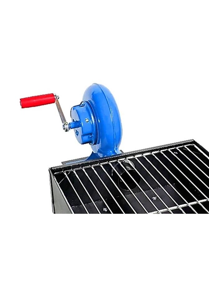 Folding Barbecue Outdoor Grill with Blower 80 CM x 30 CM Perfect for Camping and Picnic