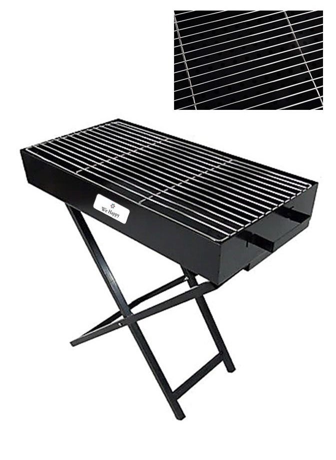 Folding Barbecue Outdoor Grill with Blower 80 CM x 30 CM Perfect for Camping and Picnic