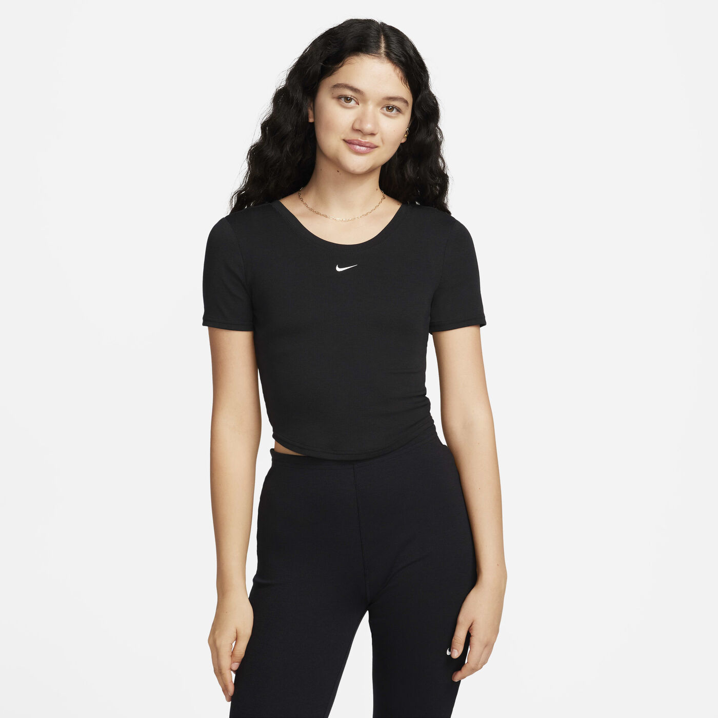 Women's Sportswear Chill Scoop-Back Mini-Rib Top