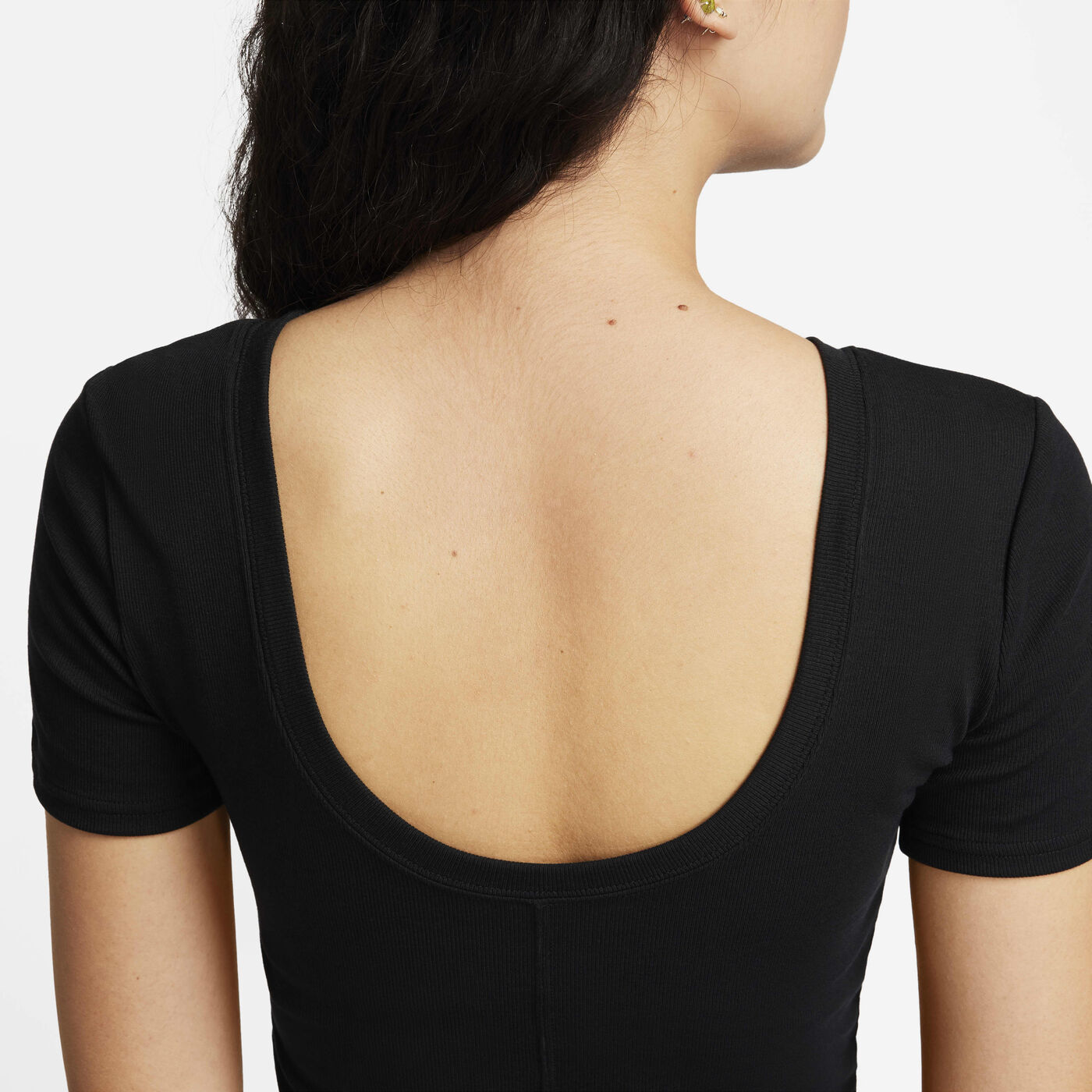 Women's Sportswear Chill Scoop-Back Mini-Rib Top