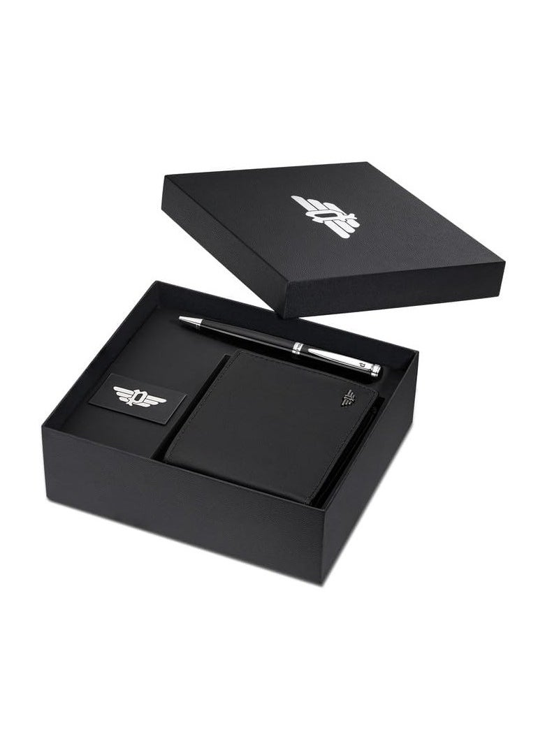 Police Gents Pen & Wallet Set Box