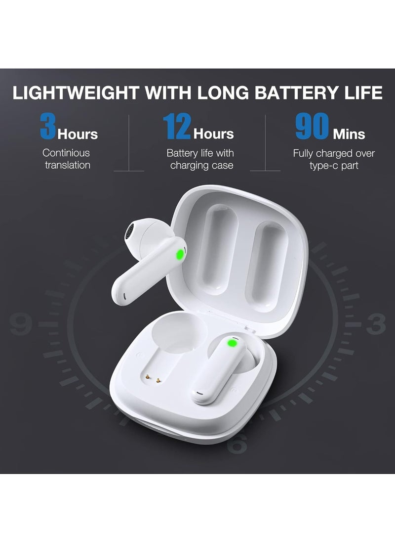 Timekettle WT2 Edge - Two-Way Instant Translation, Language Translator Device with 40 Languages ​​and 93 Accents Online, Offline Translator Earbuds with App for iOS and Android