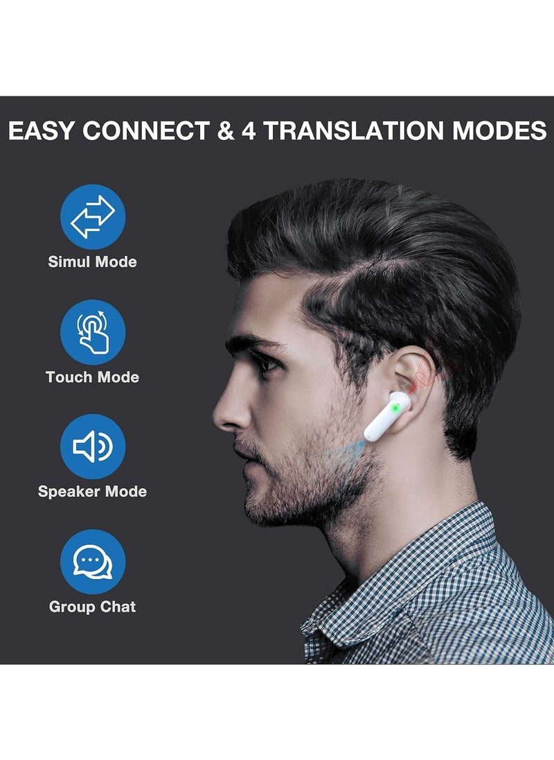Timekettle WT2 Edge - Two-Way Instant Translation, Language Translator Device with 40 Languages ​​and 93 Accents Online, Offline Translator Earbuds with App for iOS and Android