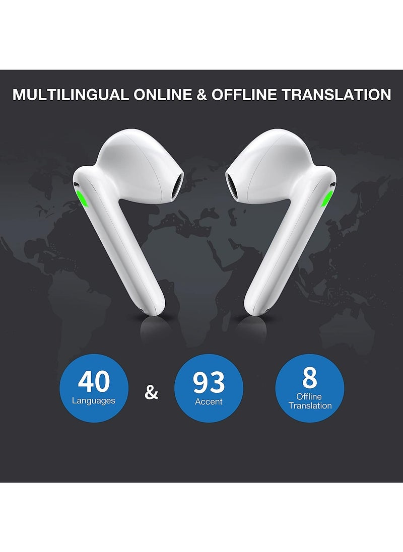 Timekettle WT2 Edge - Two-Way Instant Translation, Language Translator Device with 40 Languages ​​and 93 Accents Online, Offline Translator Earbuds with App for iOS and Android