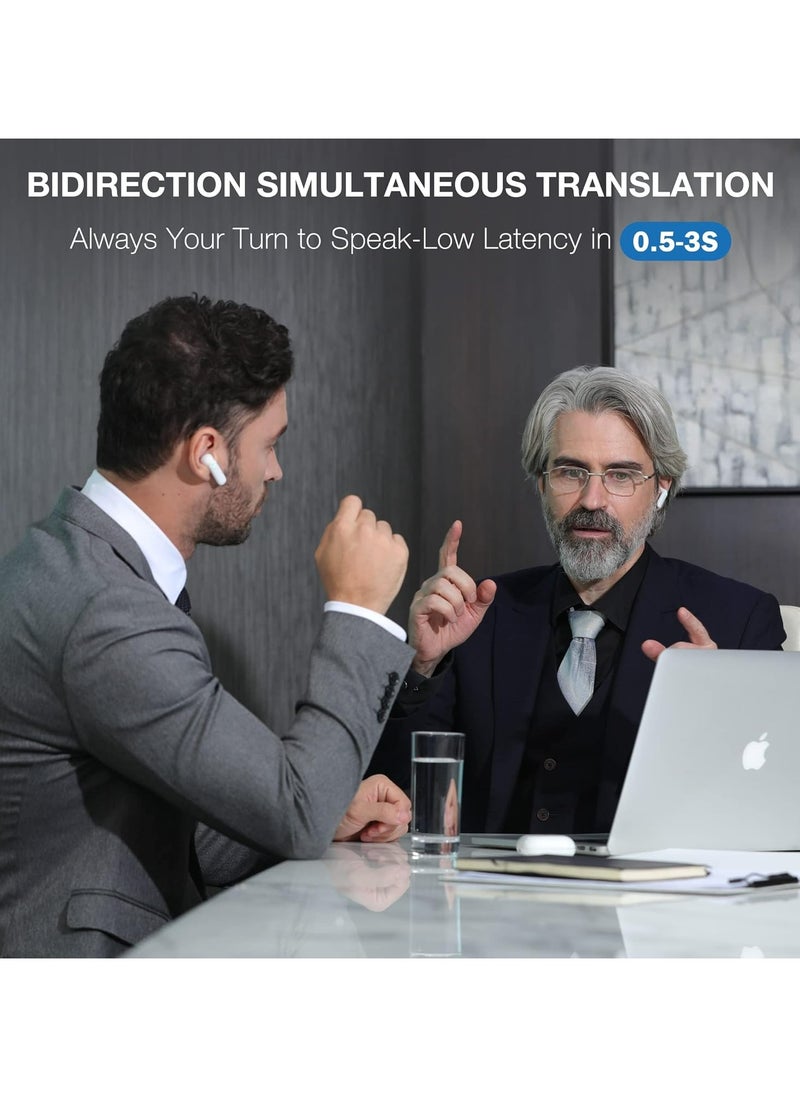 Timekettle WT2 Edge - Two-Way Instant Translation, Language Translator Device with 40 Languages ​​and 93 Accents Online, Offline Translator Earbuds with App for iOS and Android