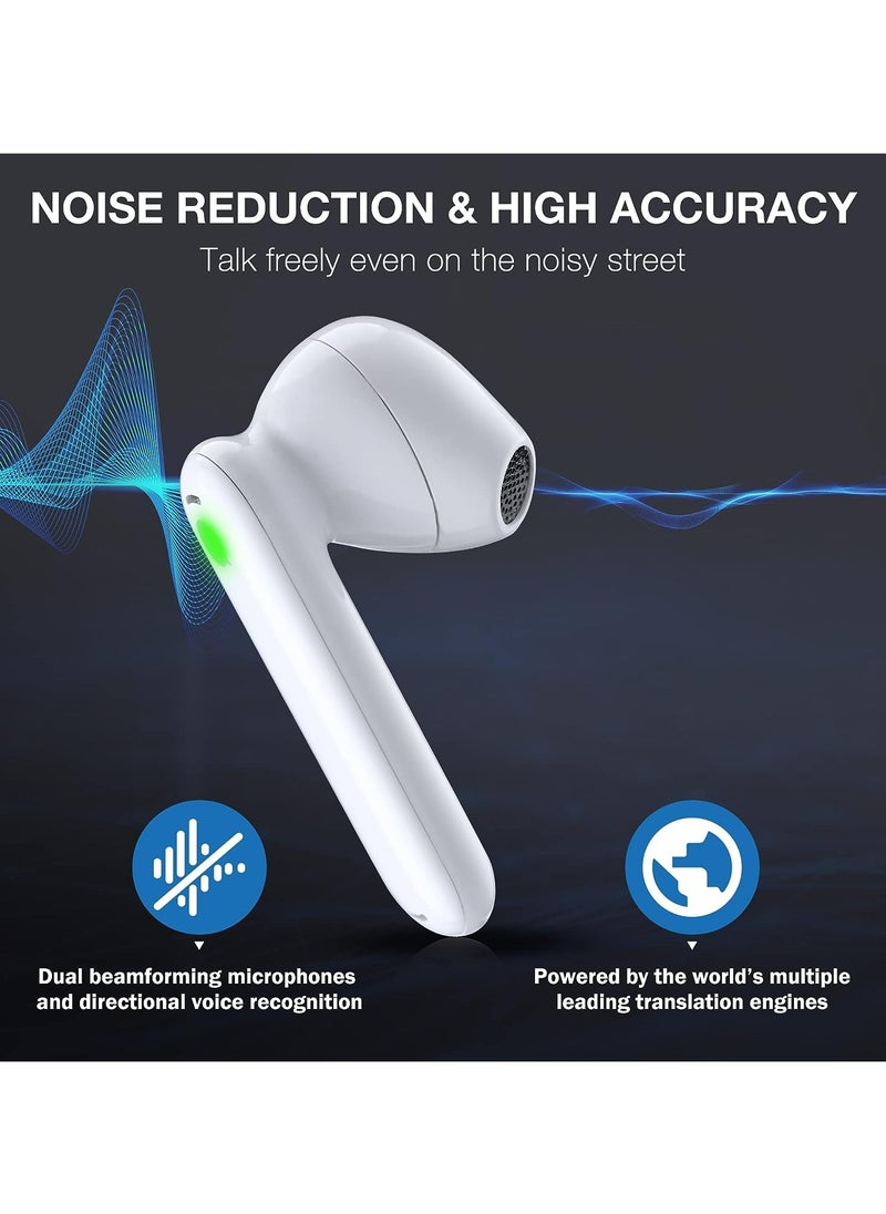 Timekettle WT2 Edge - Two-Way Instant Translation, Language Translator Device with 40 Languages ​​and 93 Accents Online, Offline Translator Earbuds with App for iOS and Android