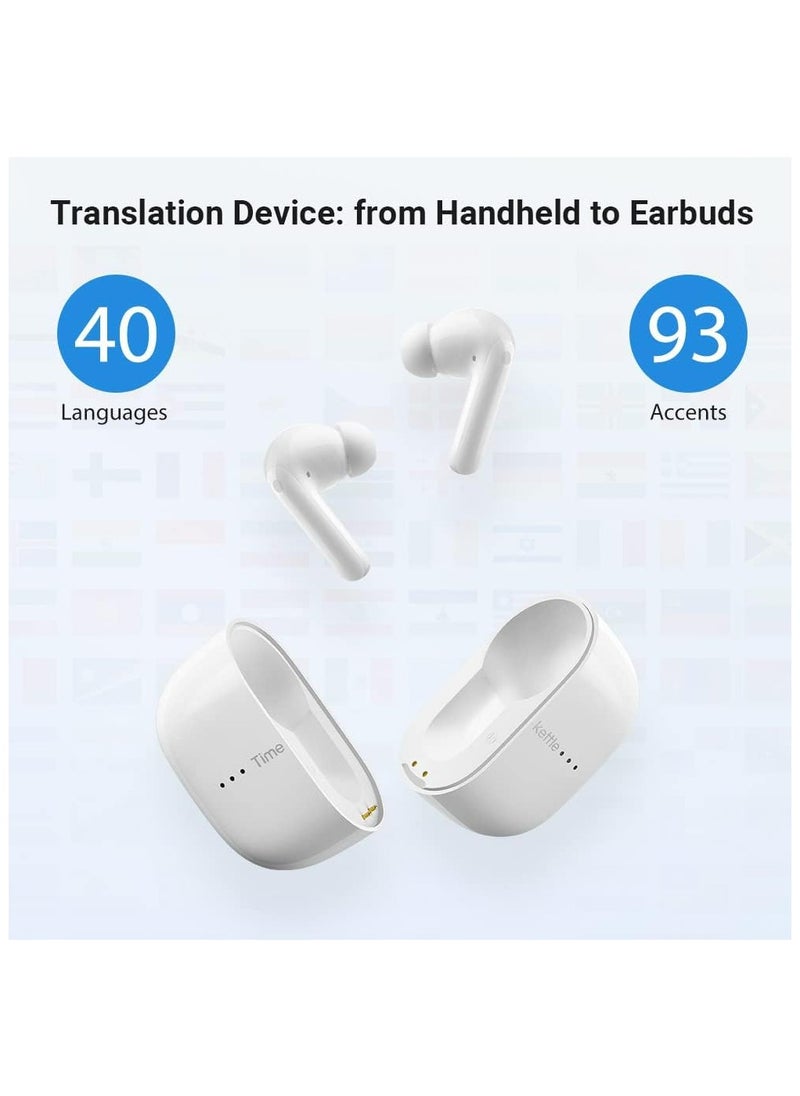 Timekettle M3 - Two-Way Instant Translation, Language Translator Device with 40 Languages ​​and 93 Accents Online, Offline Translator Earbuds