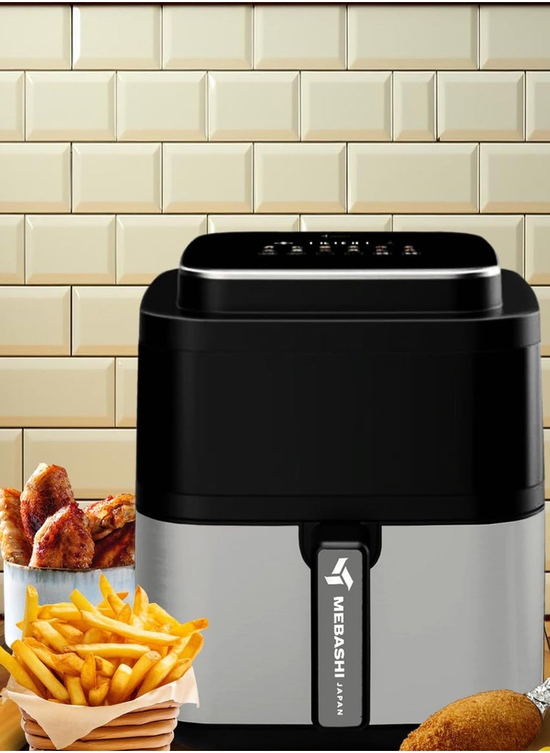 MEBASHI 6L Air Fryer with Touch Screen, Infrared Heating, 12 Pre-Set Programs (ME-AF972)(1400W)