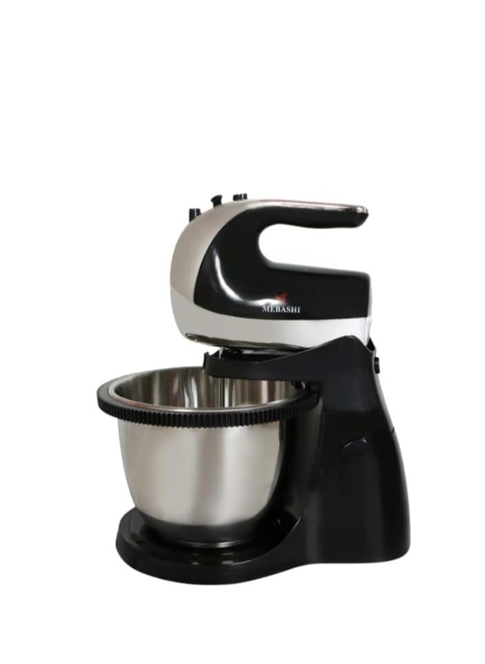 mebashi 3L Stand Bowl Mixer, 350W, 5 Speeds, Black (ME-SBM1007)