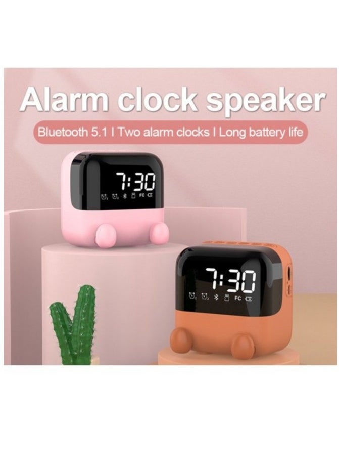 Digital Alarm Clock with Wireless Loudspeaker FM Dual Alarm Answering Phone Dimmable LED Display and Personal Wearable Surround Sound Speaker