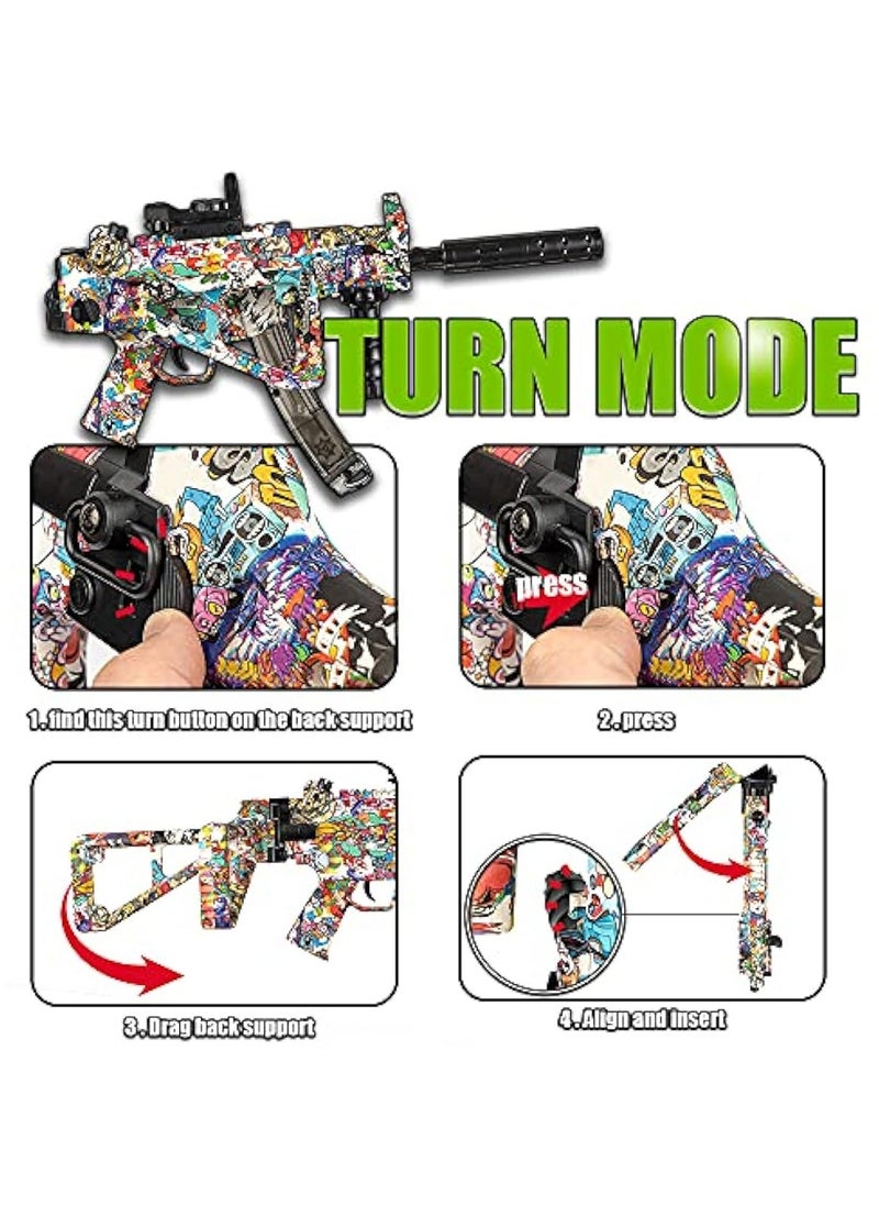 Electric with Gel Balls Blaster Toy Gun Hydrogel Impact Game/Gel Ball Gun Toy MP5K Children's Outdoor  Toy