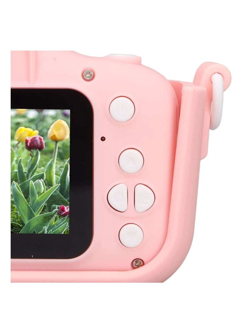 Mini Kids Digital Camera, 1920x1080px Cute Cat Design Toy Camera with Photo, Video/ Big Head Photo Model/ MP3 Function/ Built In 5 Puzzle Games/ Filter, Gift for Birthday, Christmas