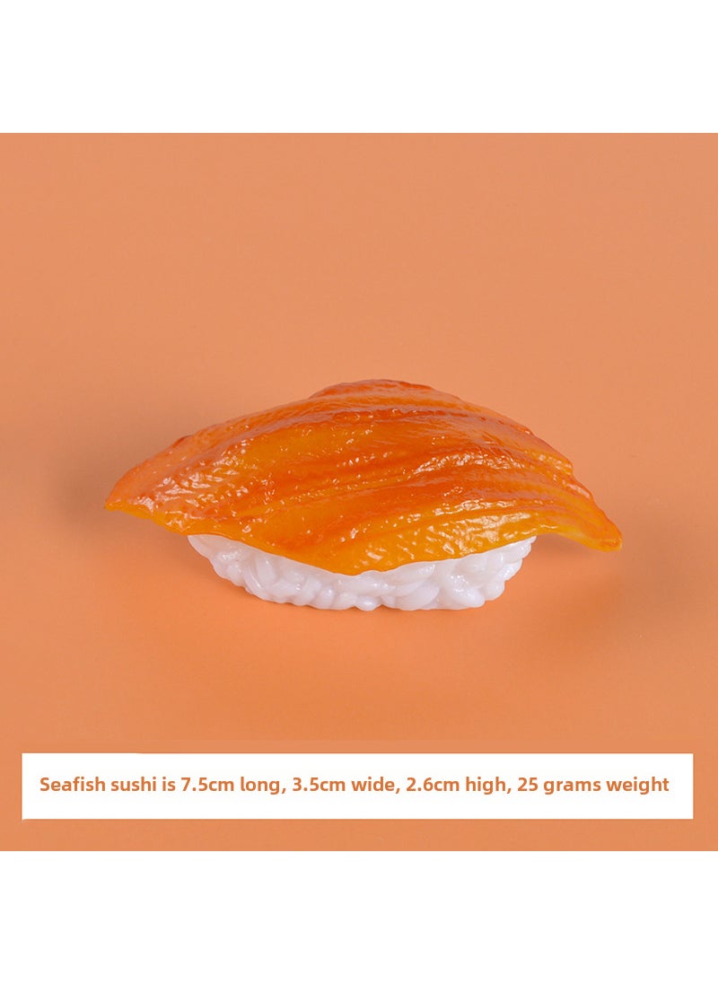 PVC Sushi Magnet Fridge Decor Simulated Food Model Sea Fish Sushi-No Magnet