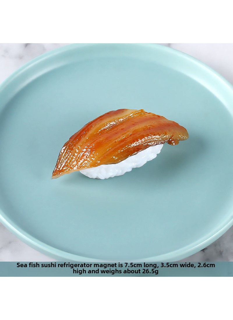 PVC Sushi Magnet Fridge Decor Simulated Food Model Sea fish sushi-refrigerator magnets