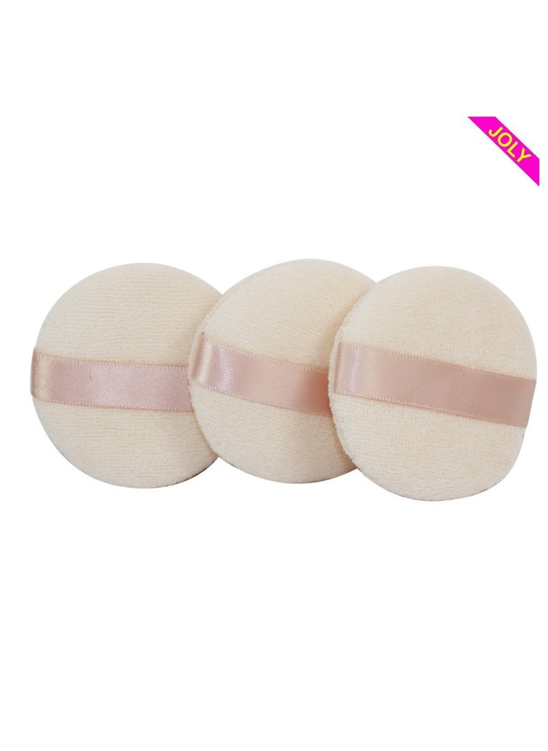 Joly Powder Puff for Makeup Face Powder (3 Pieces)