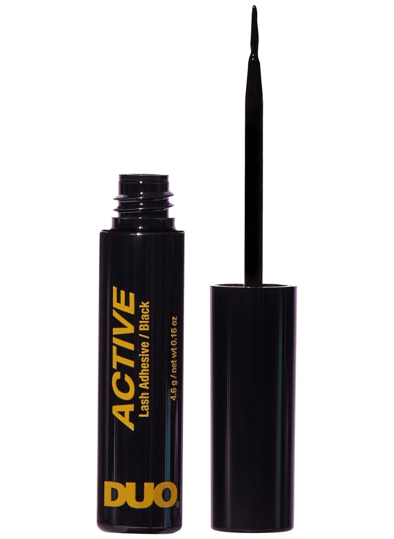 DUO Active Black Lash Adhesive - Strong Hold, Waterproof Lash Glue, Long-Lasting, Quick Drying for Strip Lashes, 0.16 oz