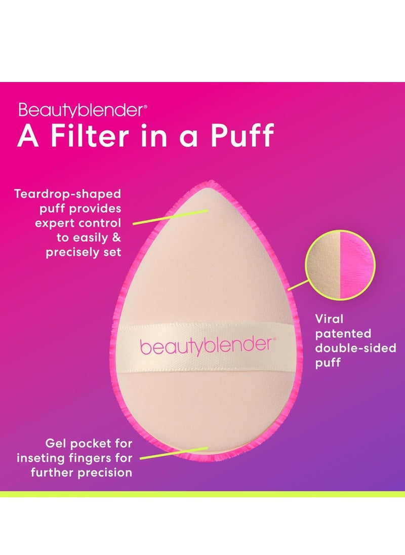 Beautyblender® | Pocket Puff™ Dual-Sided Beauty Blender Powder Puff for Setting and Baking, Reusable, Washable