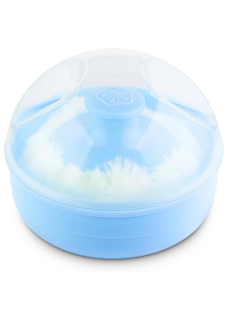WLLHYF Baby Body Cosmetic Powder Puff Large Fluffy Powder Puff Soft Face Loose Powder Puff with Container Case for Baby Kid Adult Bath Travel