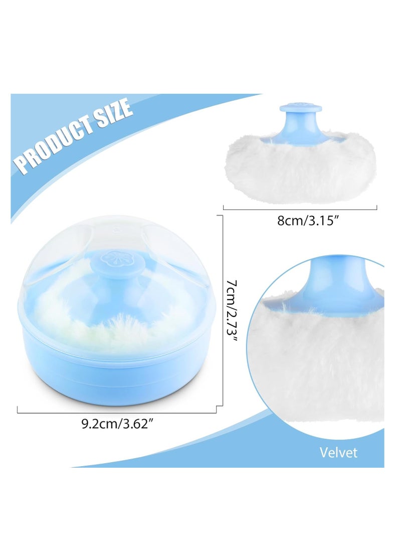 WLLHYF Baby Body Cosmetic Powder Puff Large Fluffy Powder Puff Soft Face Loose Powder Puff with Container Case for Baby Kid Adult Bath Travel