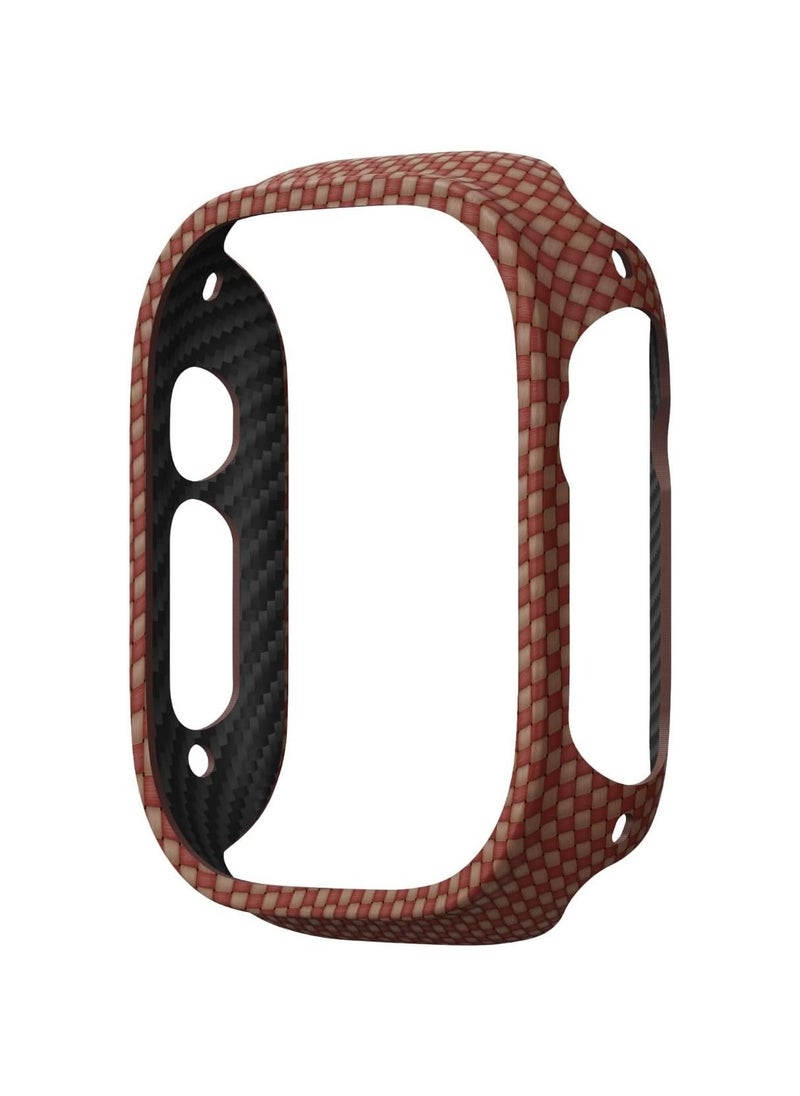 PITAKA Apple Watch Ultra/Apple Watch Ultra 2 Case, Exquisite Minimalist Slim Apple Watch Ultra 2 Case 49mm, Aramid Fiber Woven Air Case - Sunset
