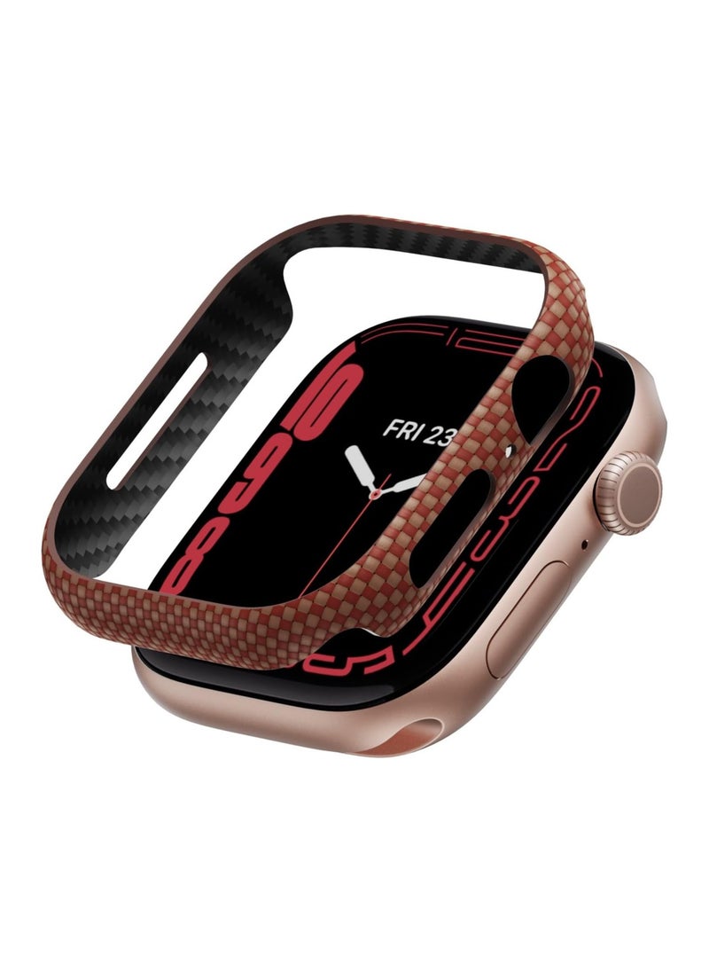 PITAKA Apple Watch Series 10 Case, Exquisite Minimalist Slim Apple Watch Series 10 46mm Case, Aramid Fiber Woven Air Case - Sunset