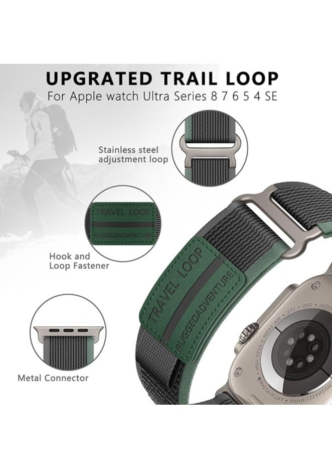 Trail loop nylon band for Apple Watch utlra/utlra 2 49mm band  for Apple watch Series 10 band 46mm 42mm for Apple watch Series 9/8/7 band  45mm for Apple Watch Series
