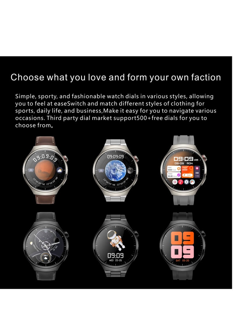 WATCH 4 Pro Formal Edition Black – The Ultimate Smartwatch with 1.62'' AMOLED Display, 2 Extra Straps for Style, Performance, and Everyday Adventure