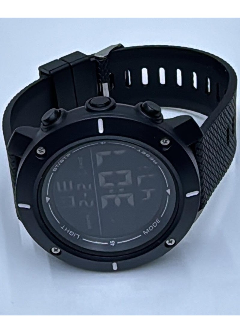 Digital Sports Watches Water Resistant, Set of 4, Black