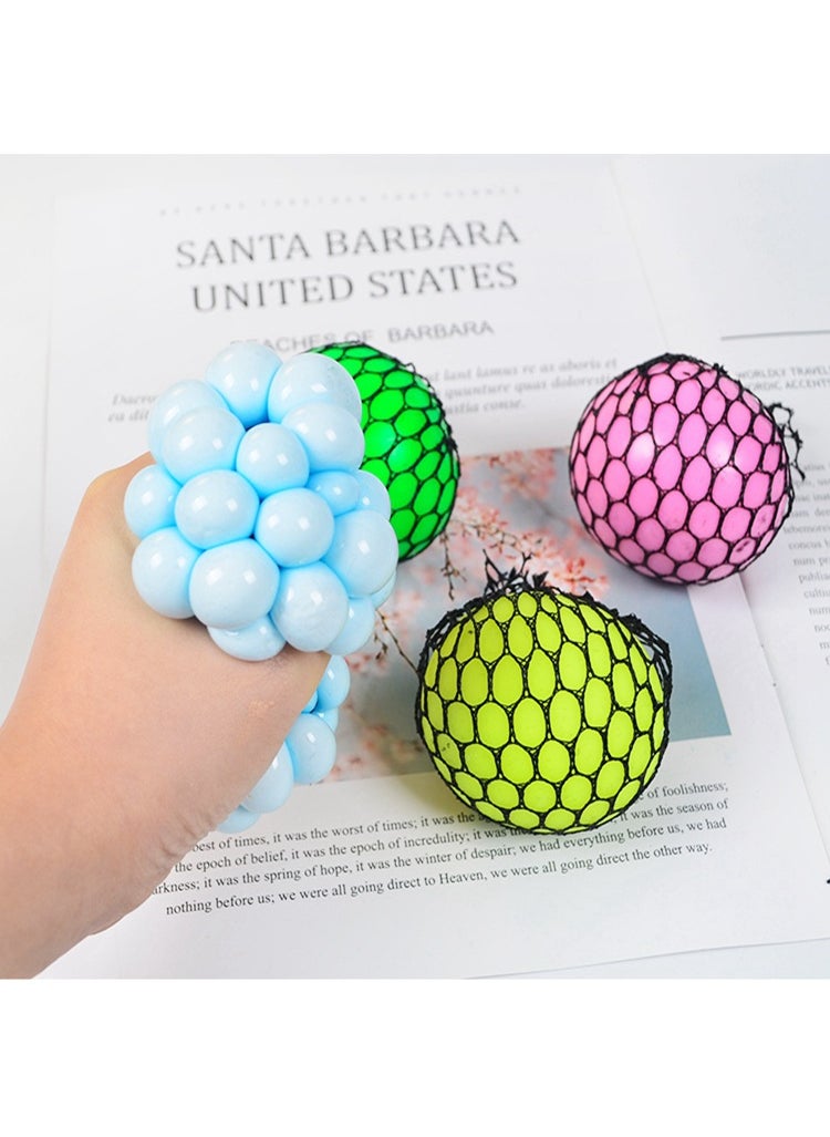 6cm Four-Color Flour Grape Ball Stress Relief Toy