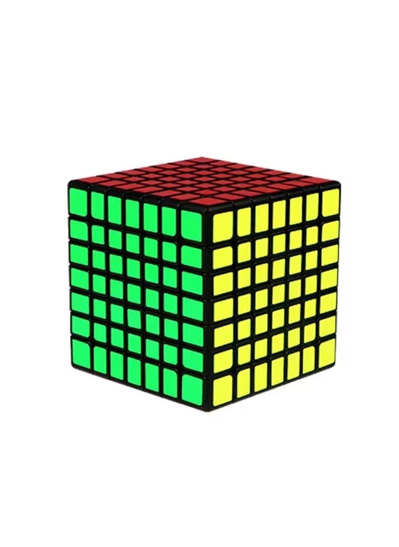 3x3 to 7x7 Smooth Magic Cube Puzzle for Kids Departure Seven-Order Rubik's Cube [Black Bottom]]