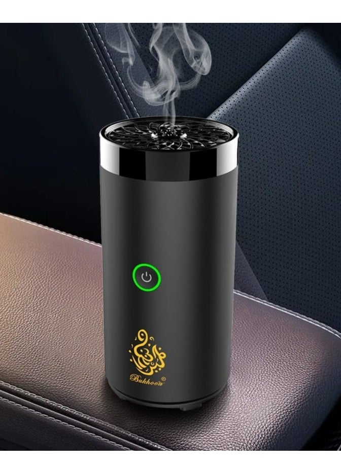 USB Type-C Power Rechargeable Incense Burner Black 14x6x6cm